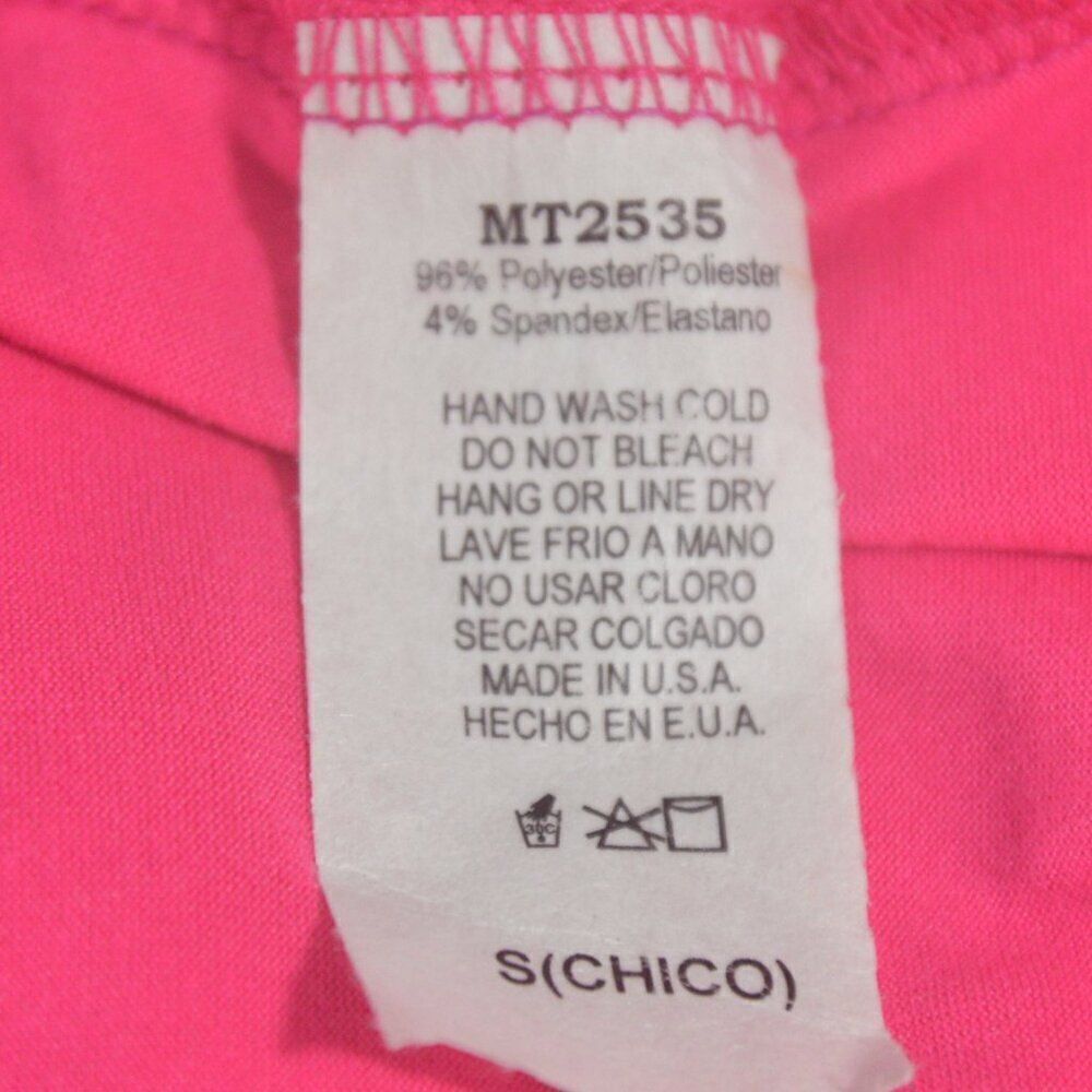 Melon Ruffle Trim Top Pink Boutique Size Small - Picture 6 of 6